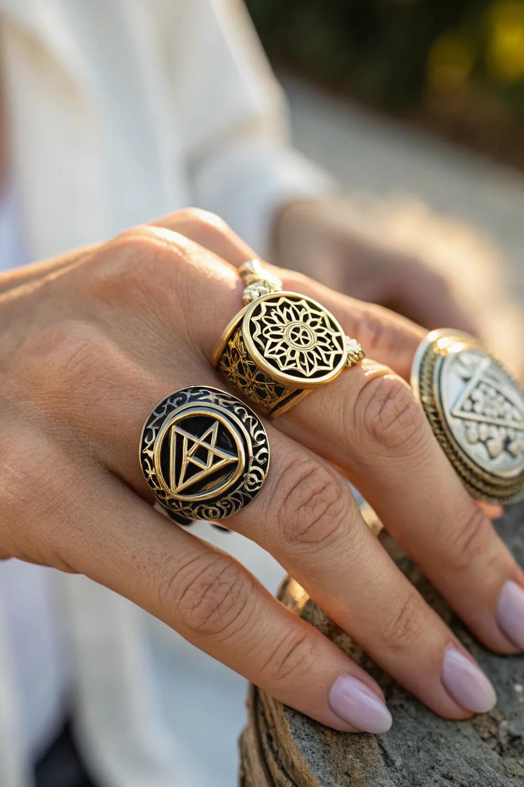 Rings Expressing Symbolic and Cultural Significance