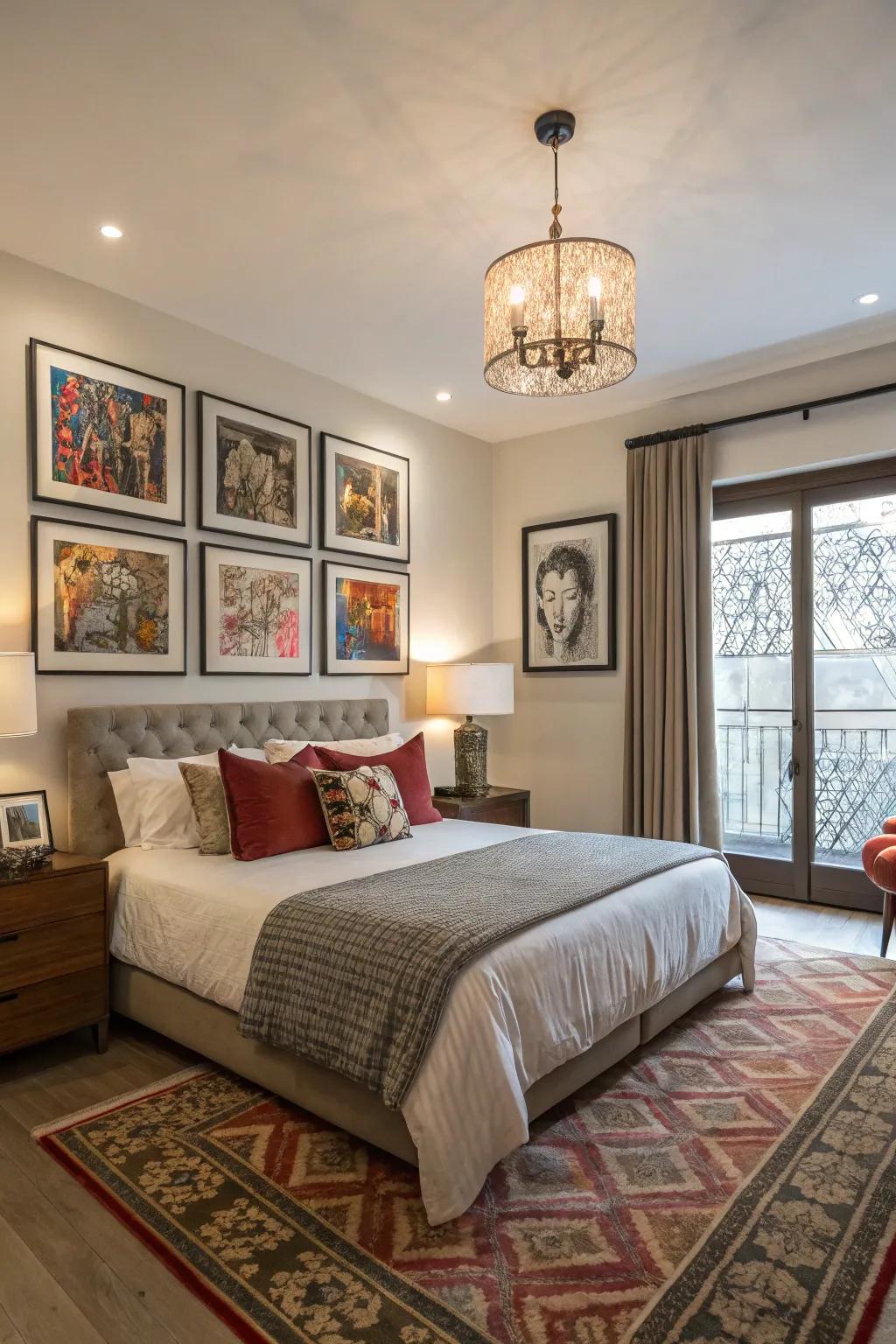 Unexpected artwork appends a dynamic and engaging element.