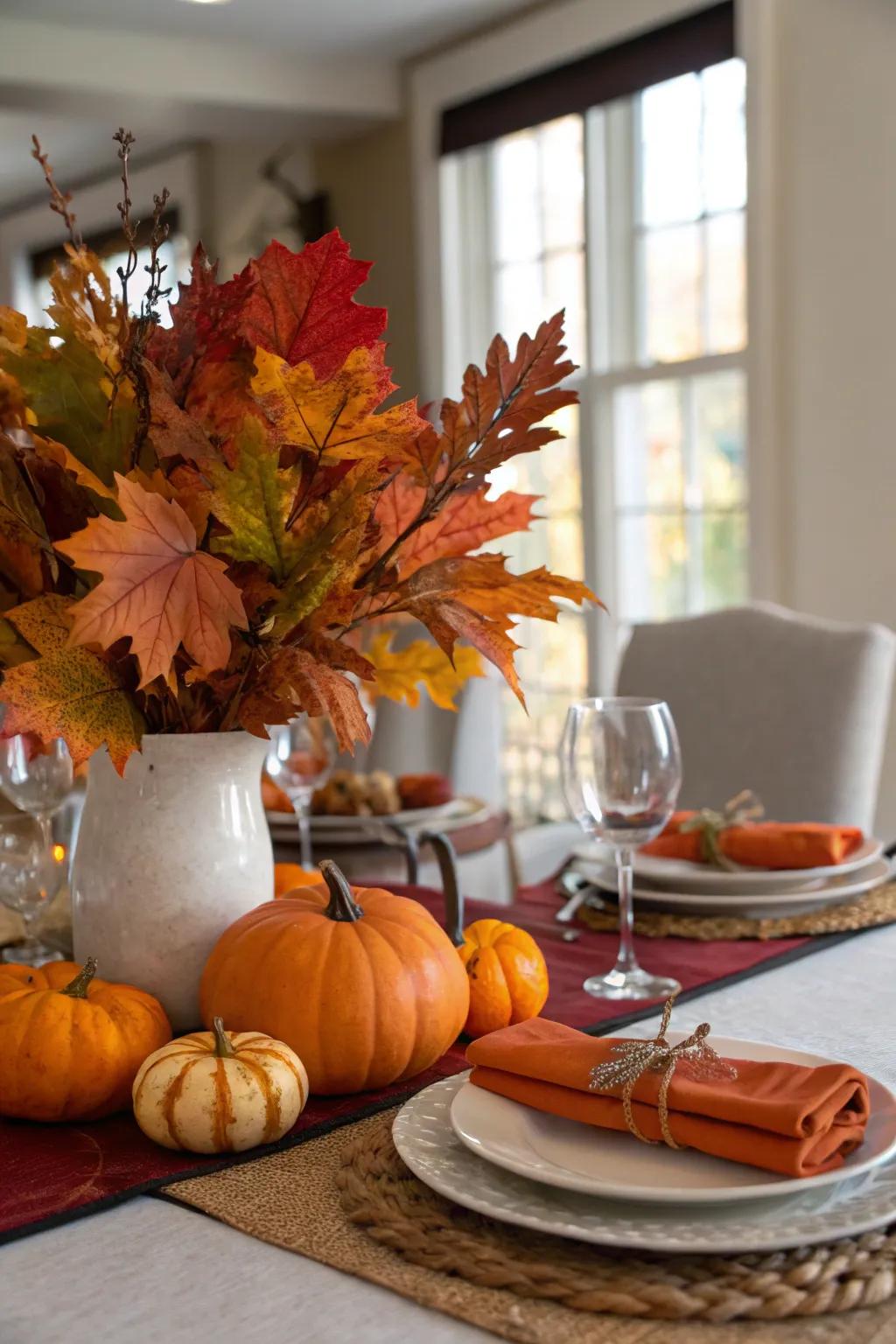 Seasonal decor brings the beauty of nature indoors.