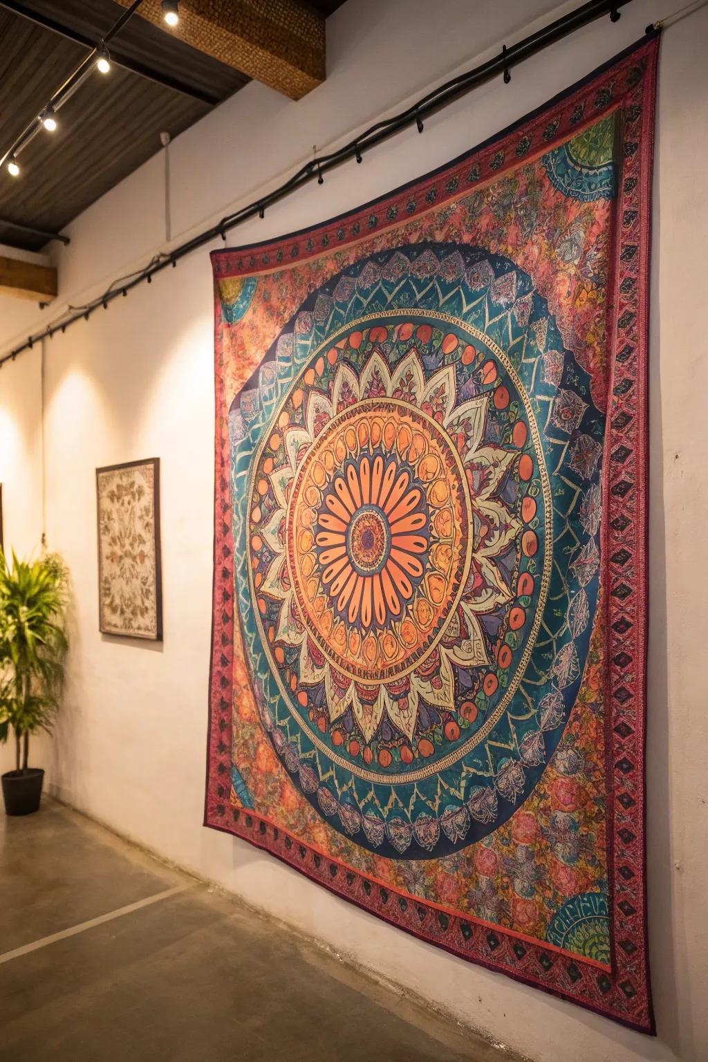 Tapestries make a striking and colorful impression as framed art.