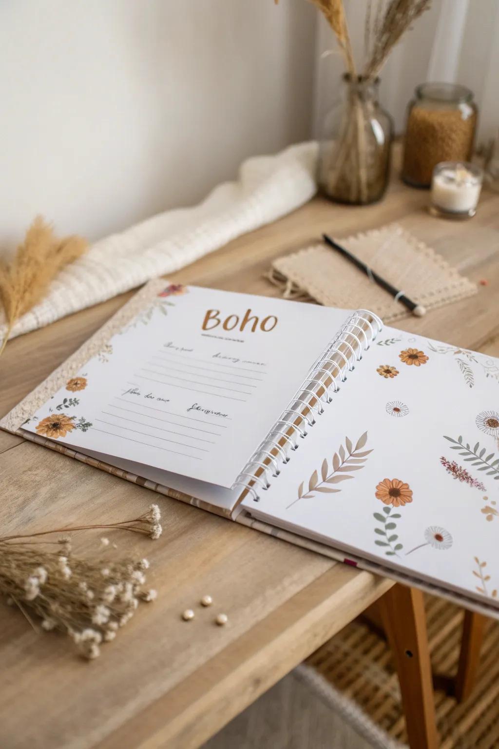 Bring your memories to life with personal handwritten notes in your scrapbook. Embrace simplicity and sophistication in every page.