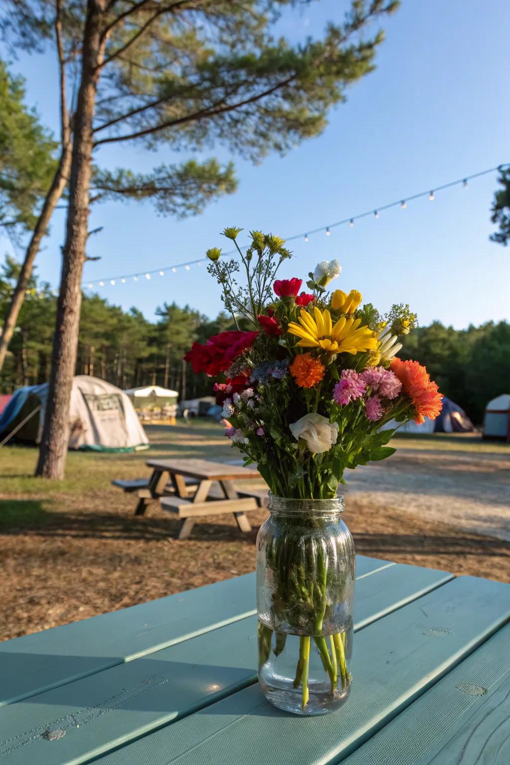 Seasonal blooms inject beauty and fragrance into your campsite.