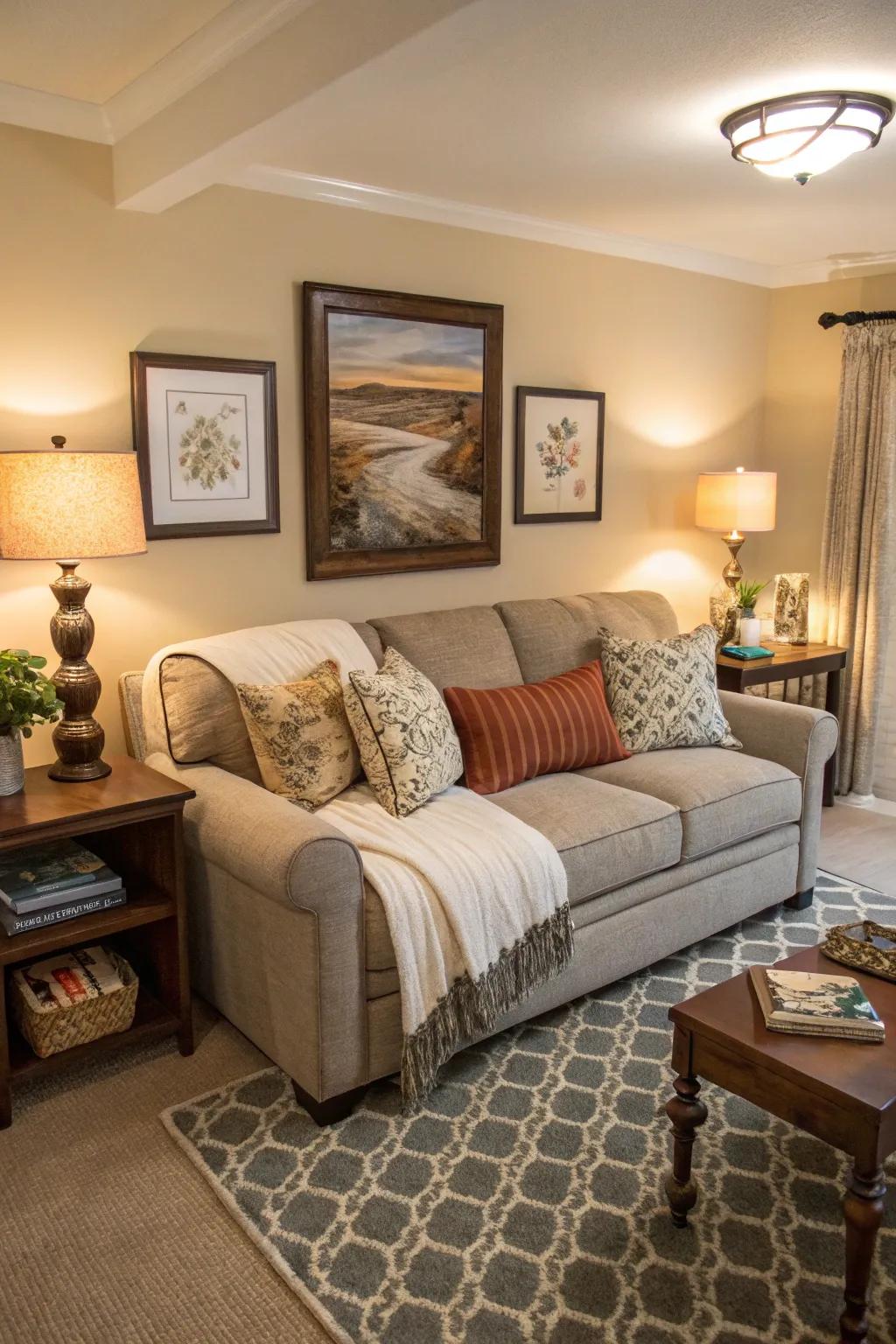 Supply guests with comfort by converting your living area into a full suite.