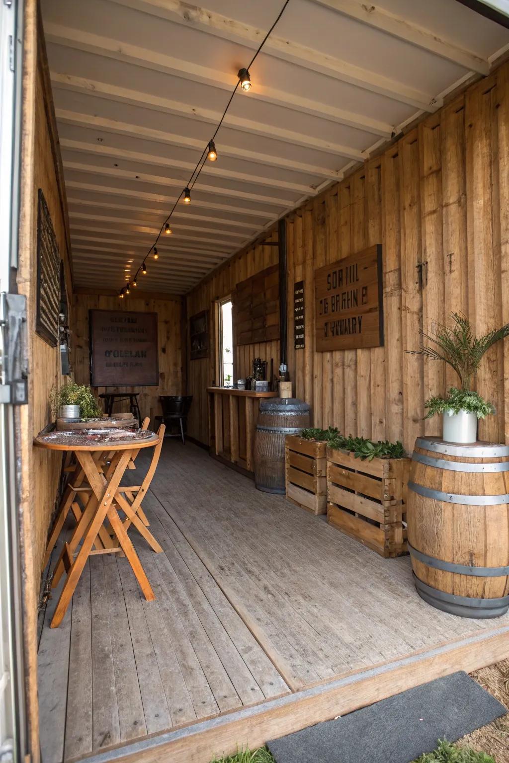 A country-style hideaway filled with warmth and character.