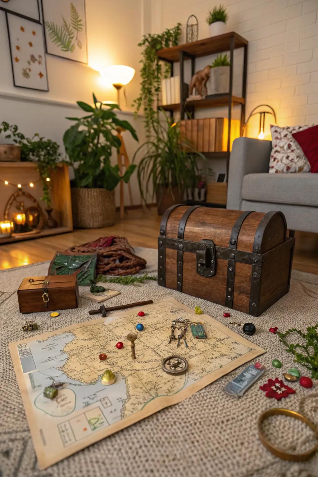 Set off on a thrilling adventure using an indoor hidden object hunt.
