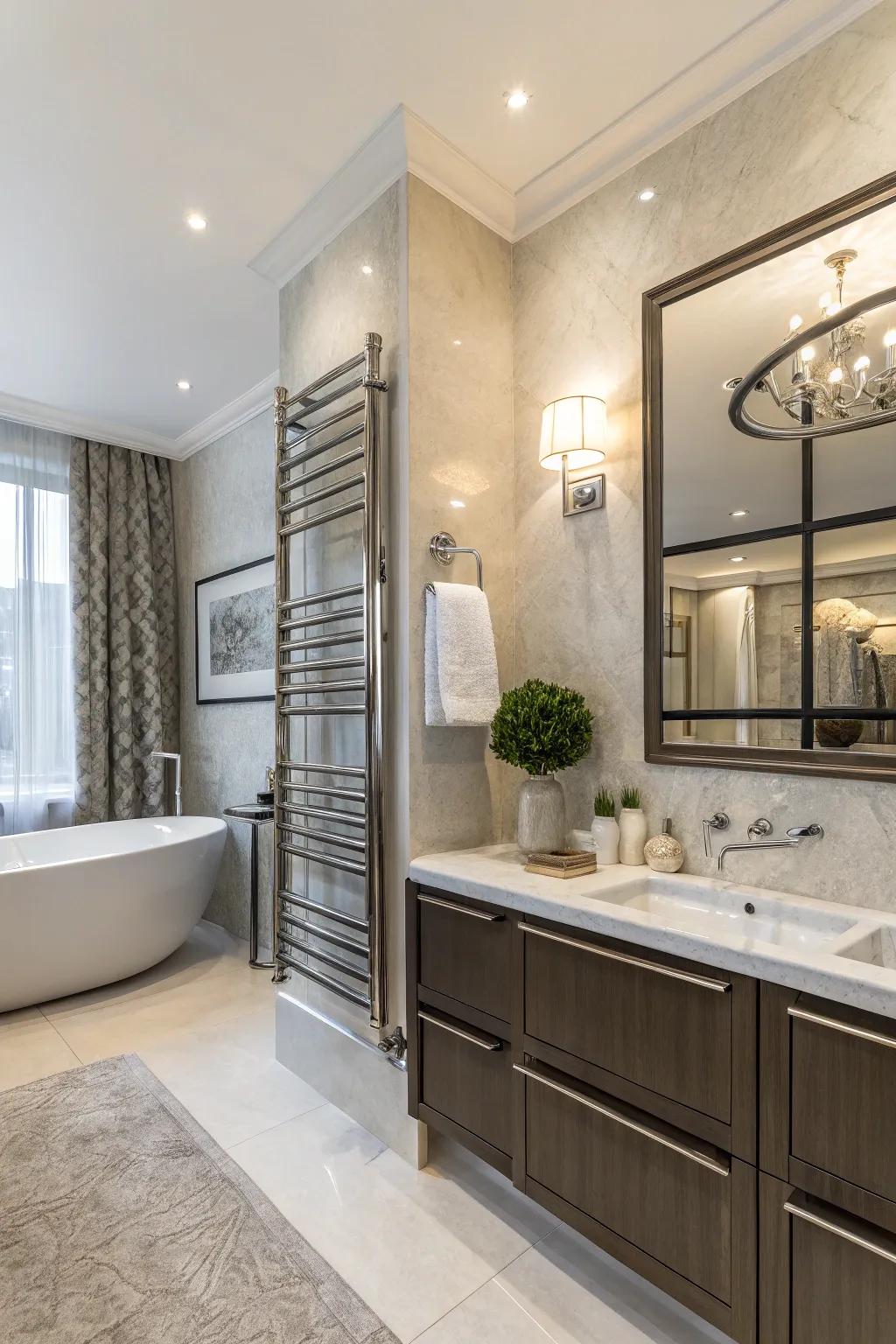 Cloth warmers provide cozy comfort and a touch of luxury.