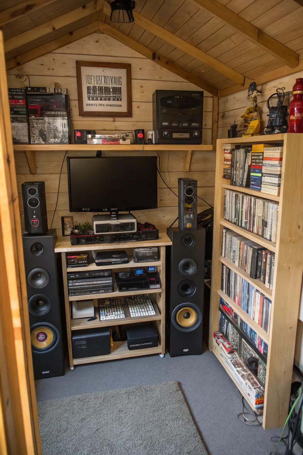 A personal sound arrangement elevates the auditory adventure, cultivating an immersive environment.