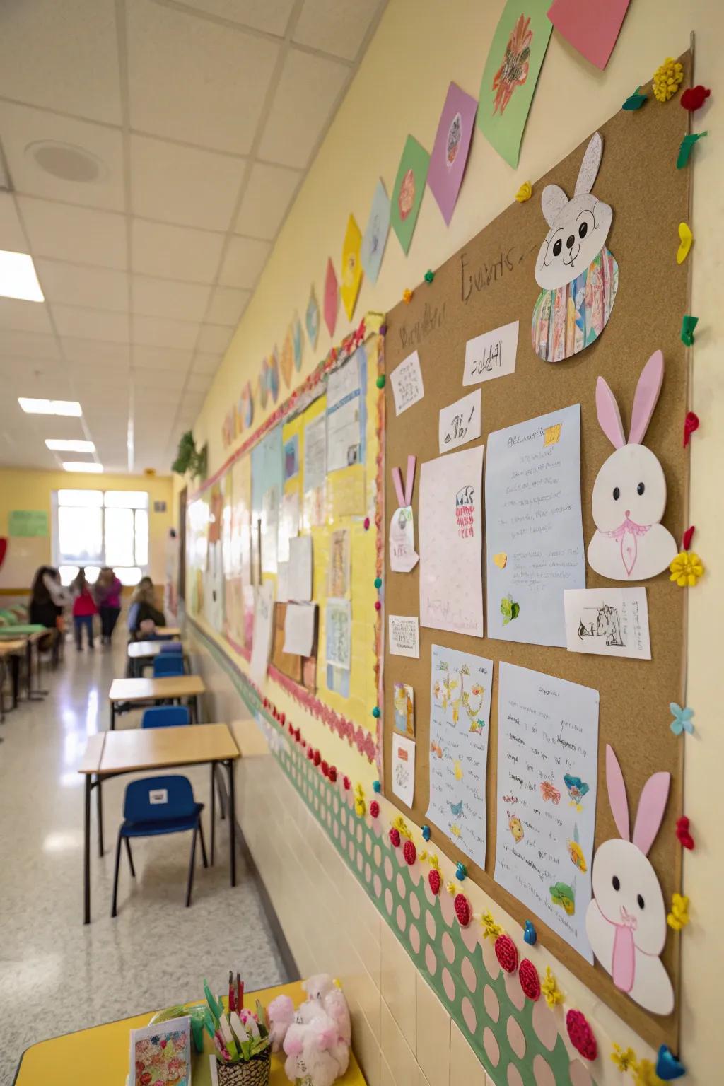 A bunny-focused board leaping with student creativity.