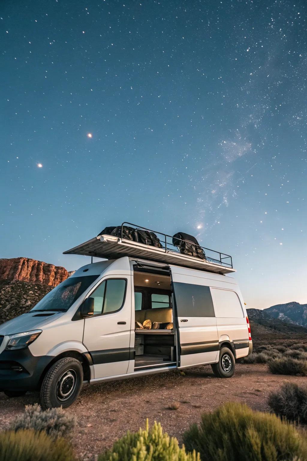 Roof platform for an elevated experience.