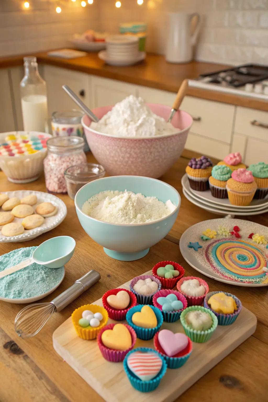 Bake and design delightful treats using an enjoyable Sweet 16 confectionery get-together.