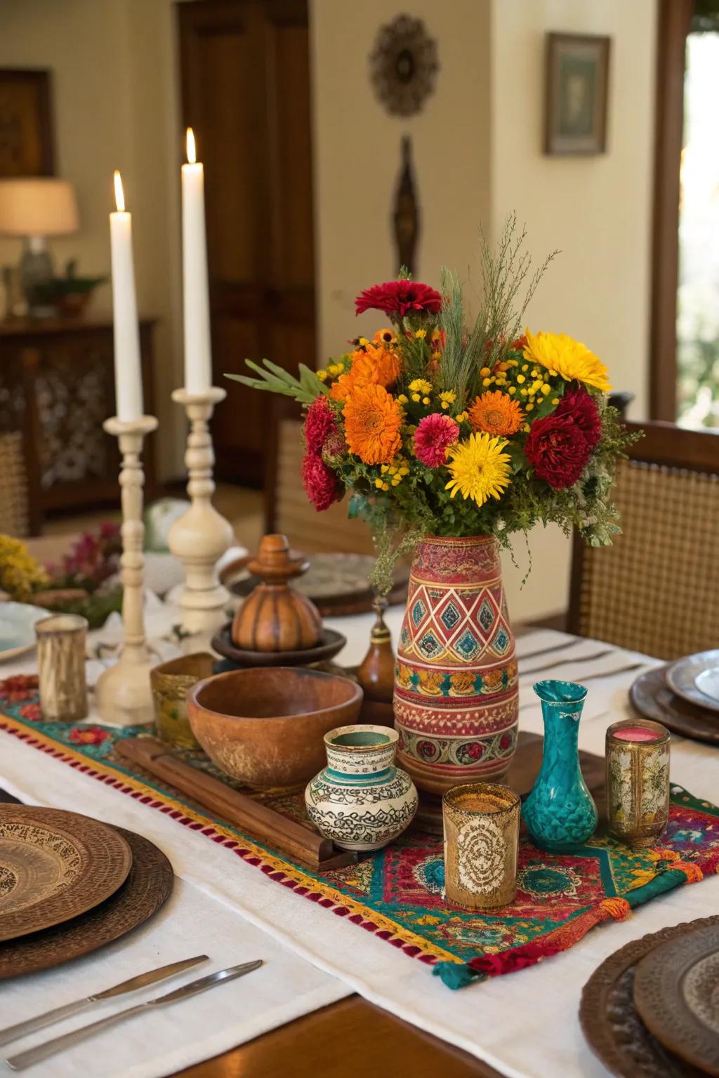 Global inspirations add a distinctive and celebratory flair.