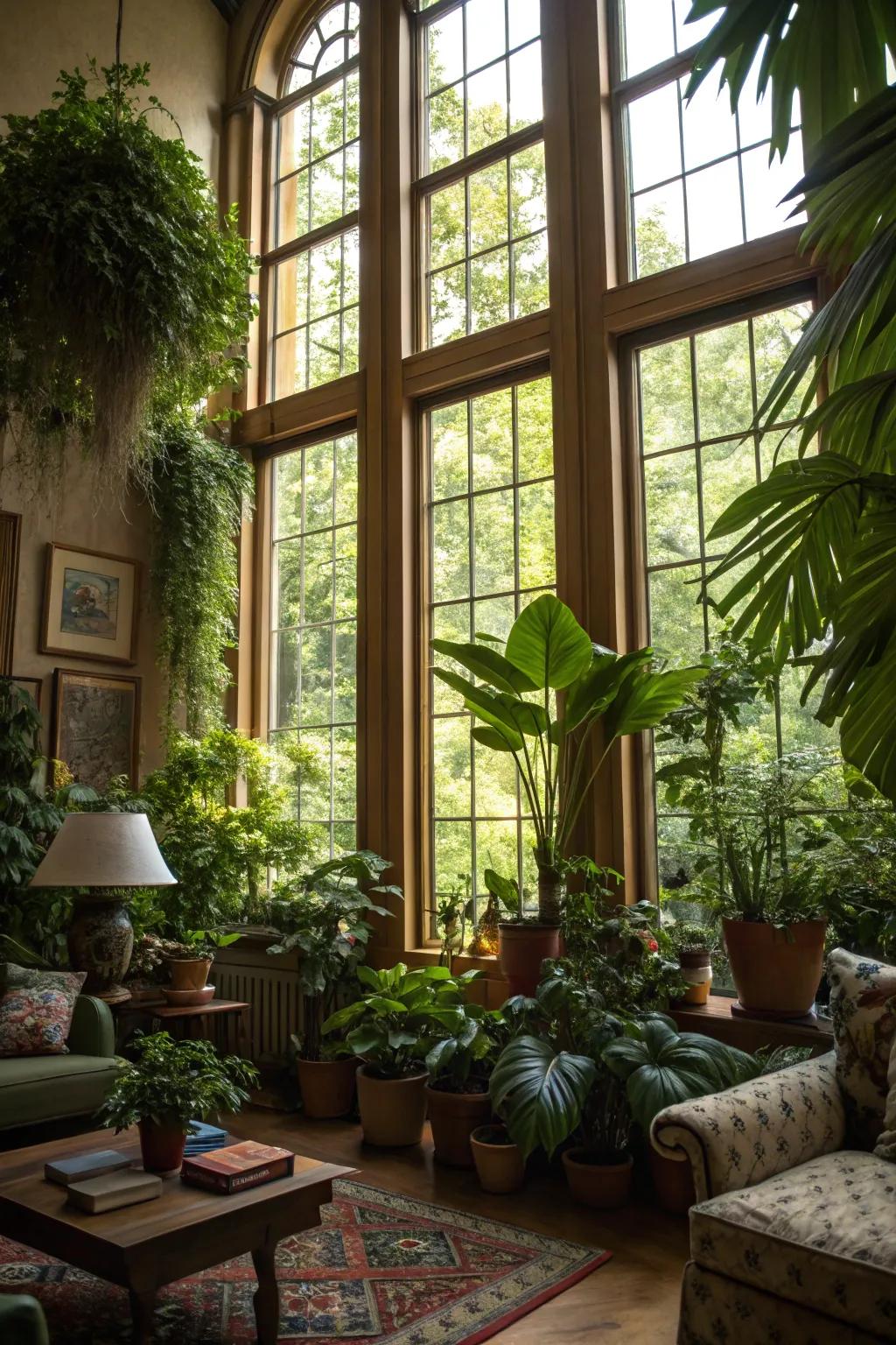 Potted flora that imports innate splendor indoors.