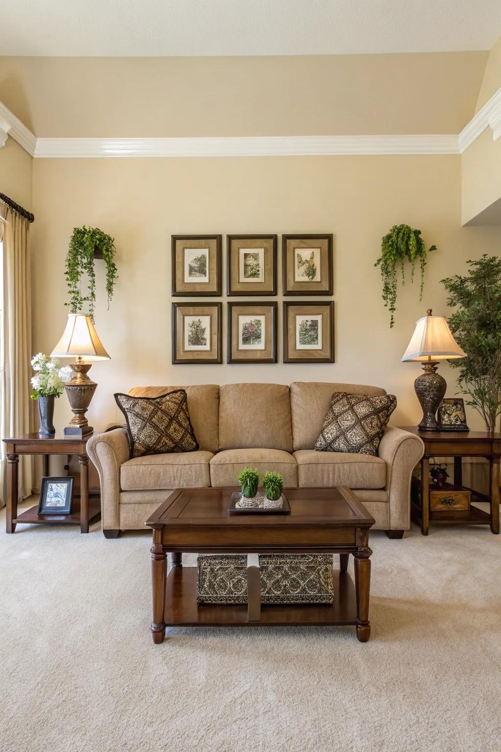 Balance creates a harmonious and balanced family space.