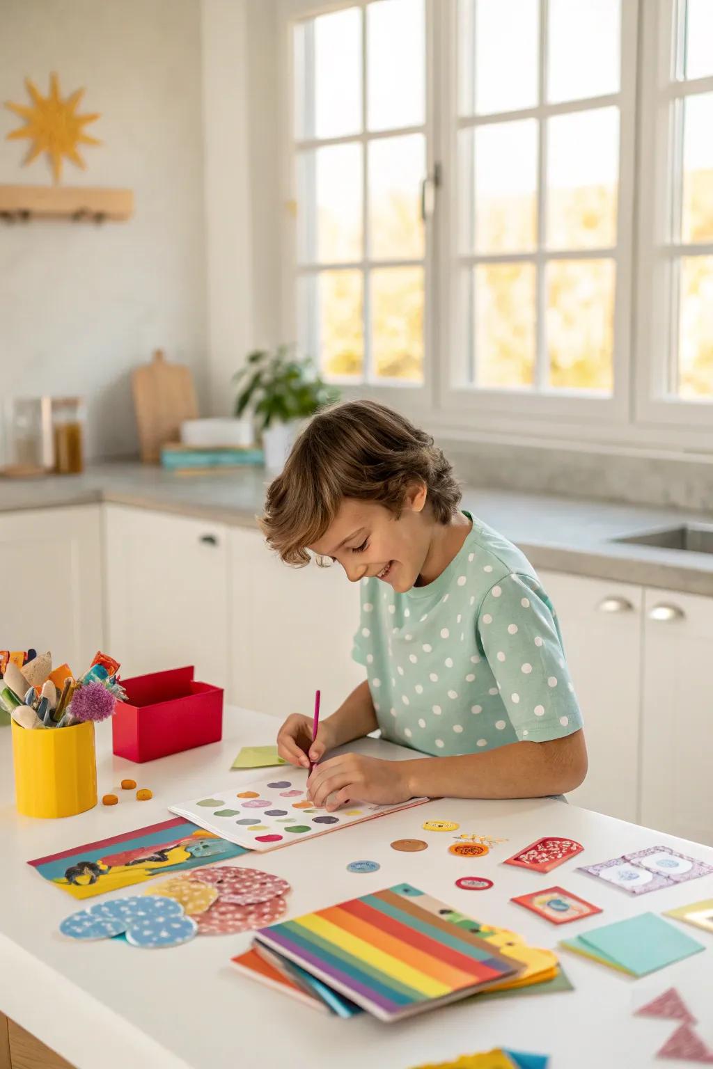 Unleashing creativity with a fun creation box.