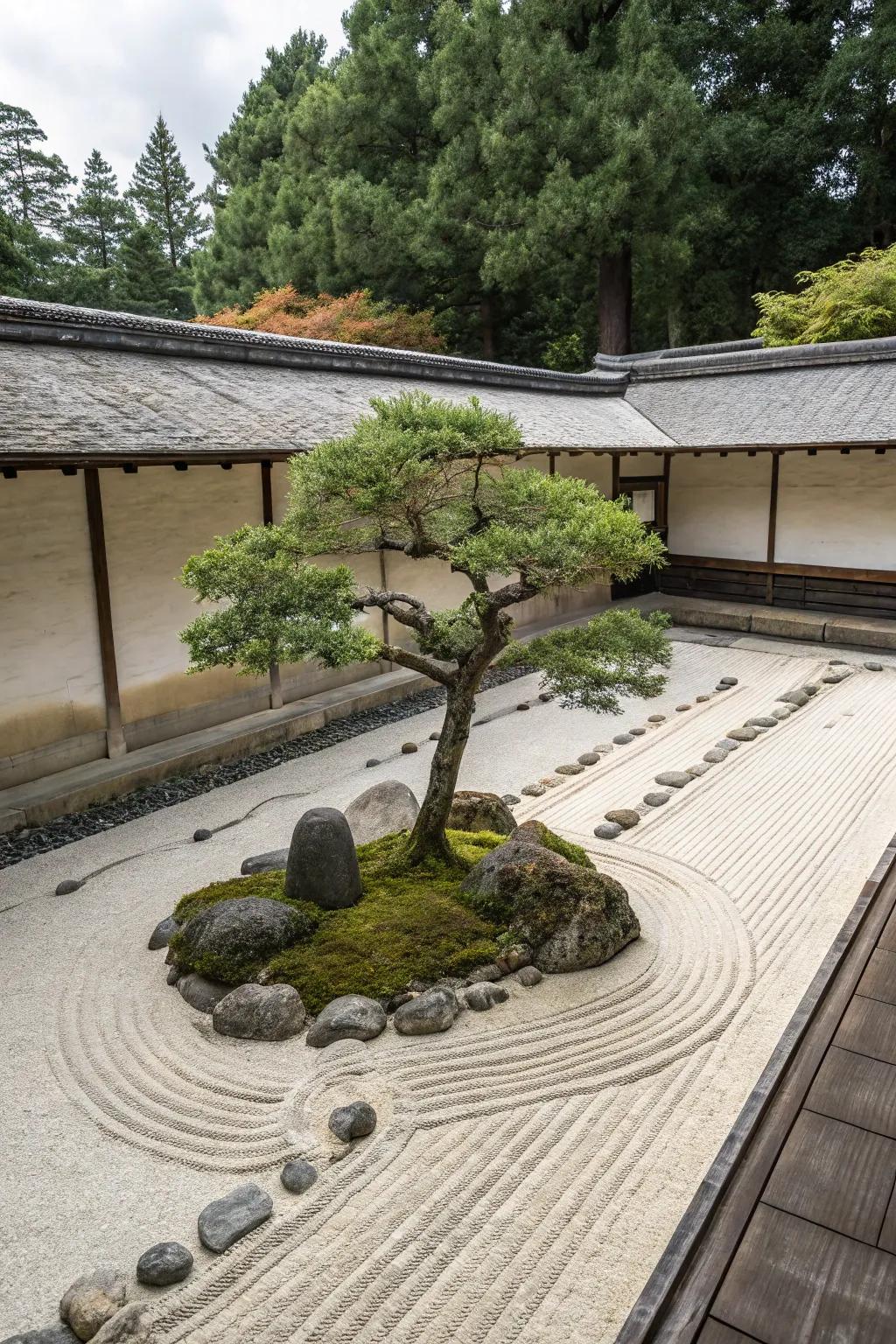 Zen sanctuaries extend a contemplative and tranquil ambiance.