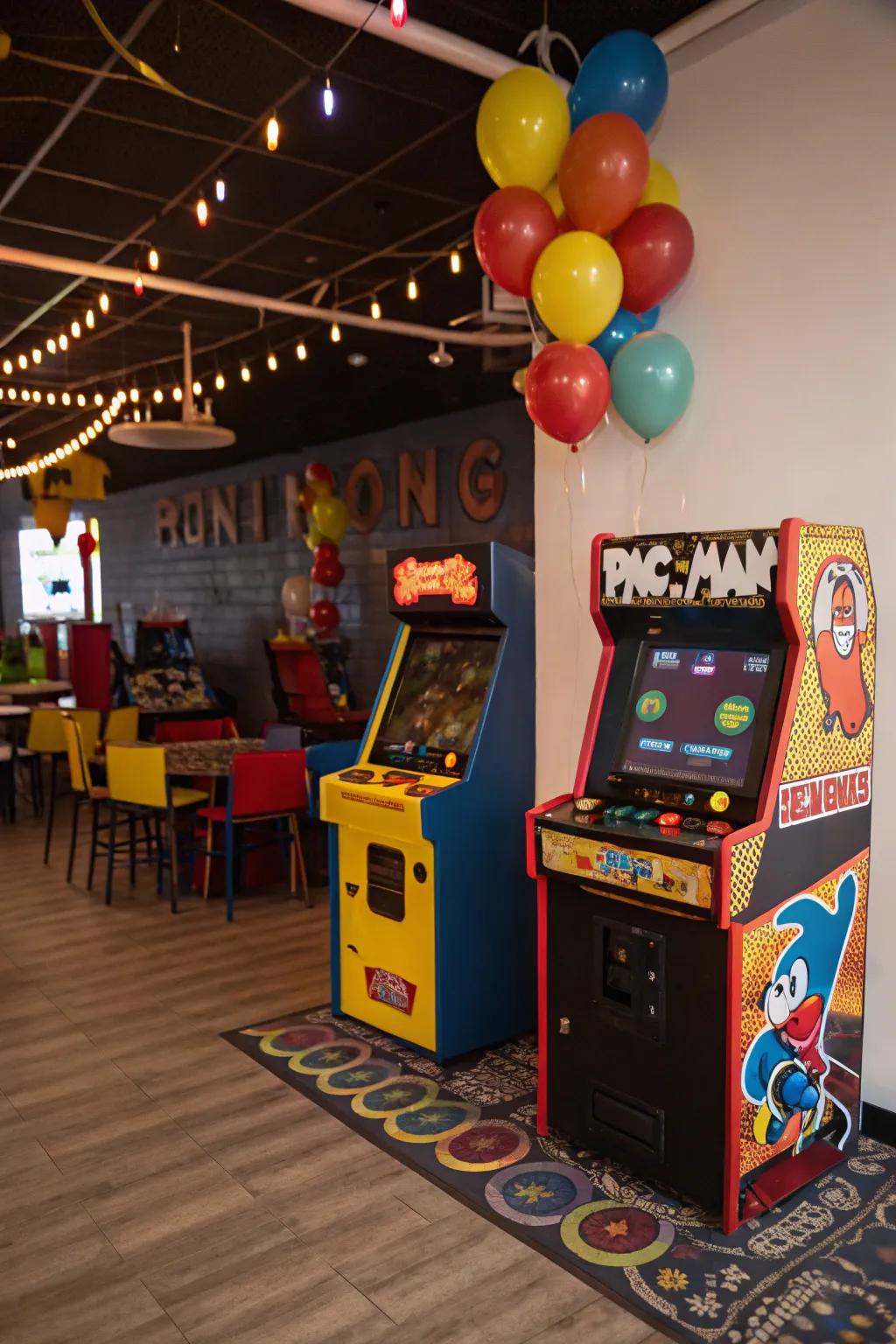 A vintage entertainment den revives traditional gaming enjoyment.