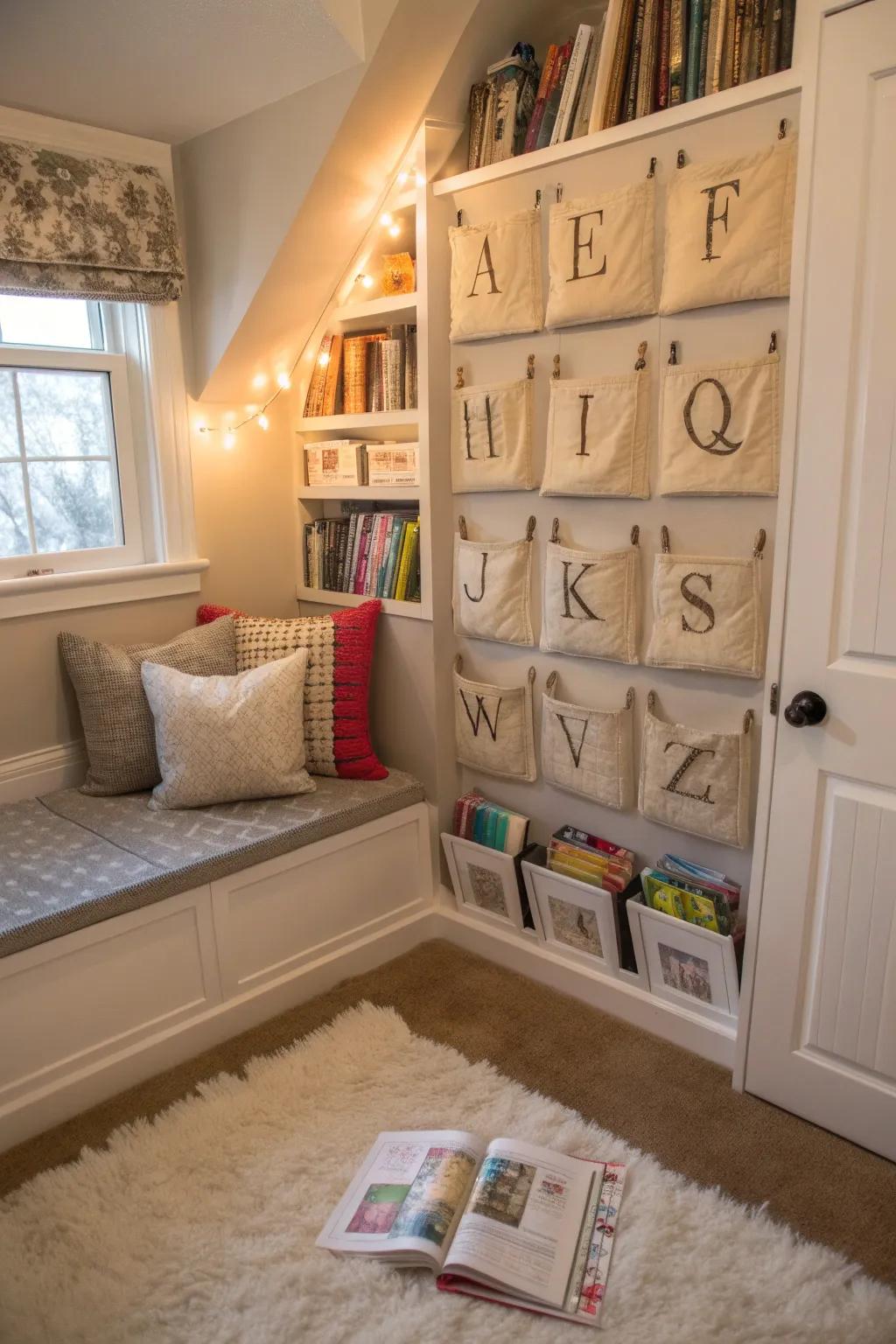 Customized wall pockets introducing a distinctive and personal touch to decor.