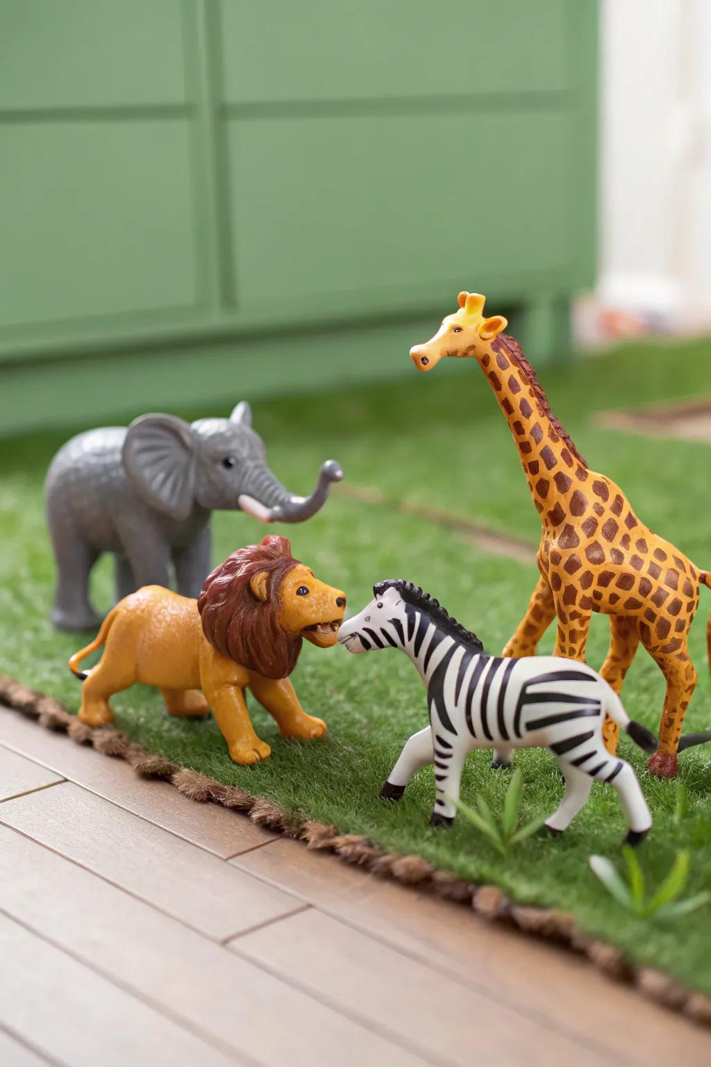 Miniature safari creatures ignite ingenuity and amusement.