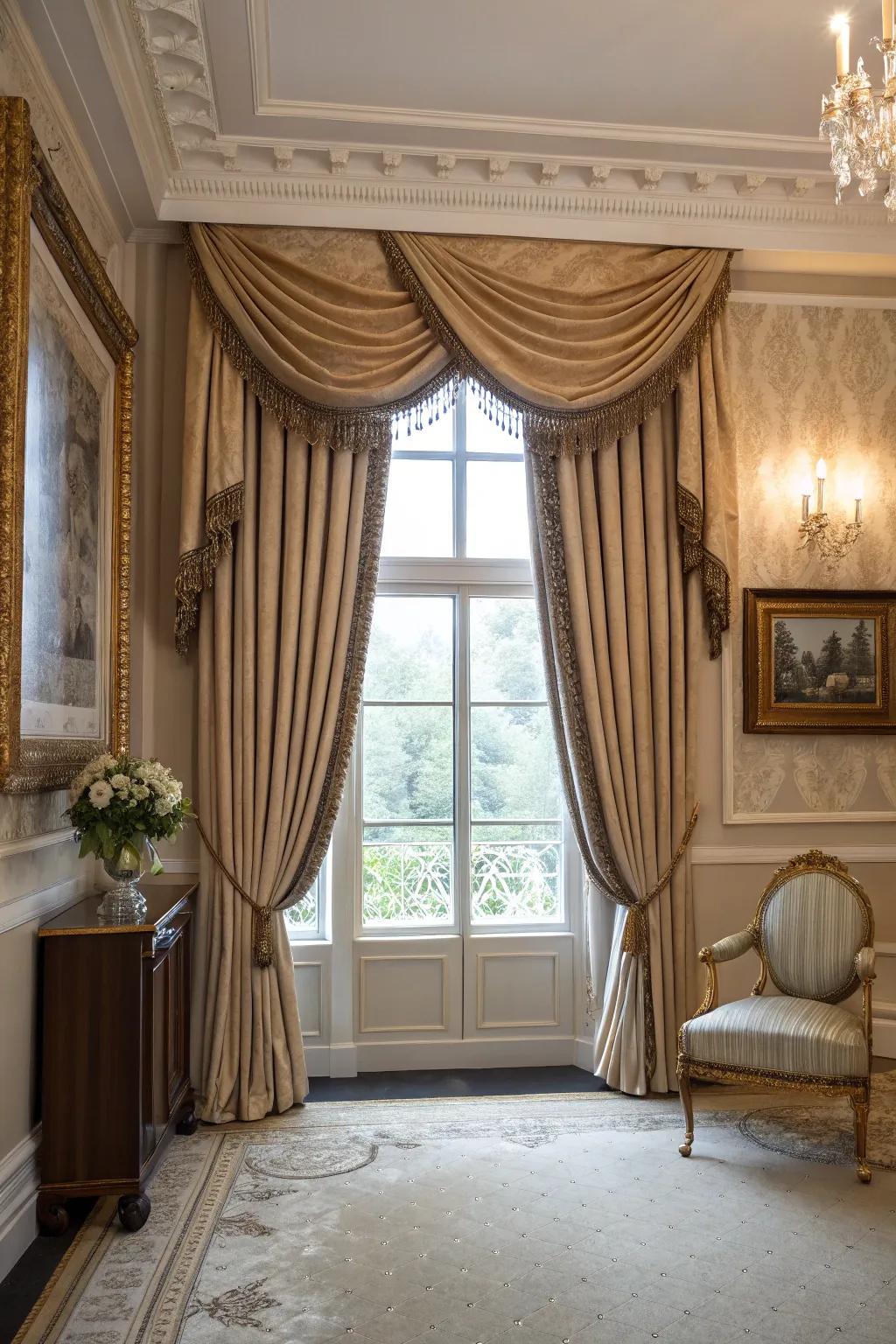 Achieve a polished look with sophisticated valances.