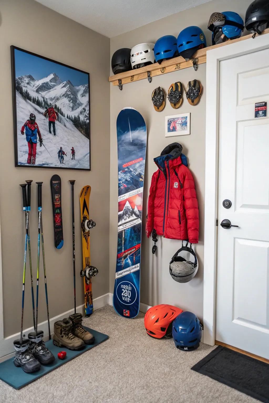 Import the exhilaration of wintry athletics indoors.