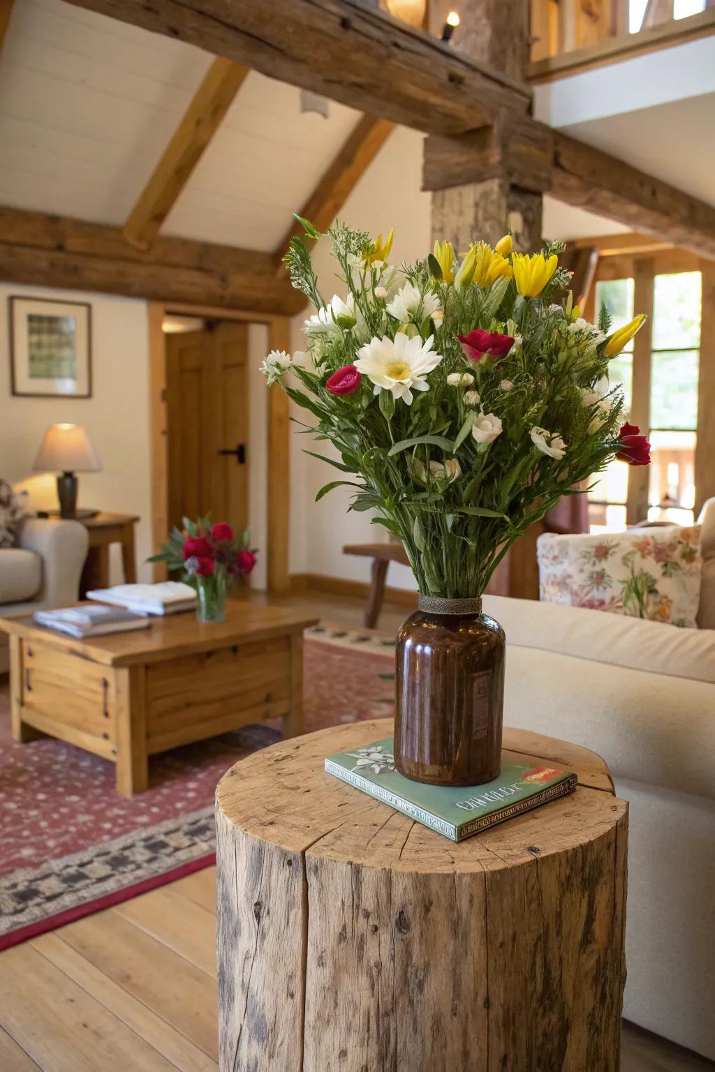 Uncover the charm of upcycling with delightful wooden vases.