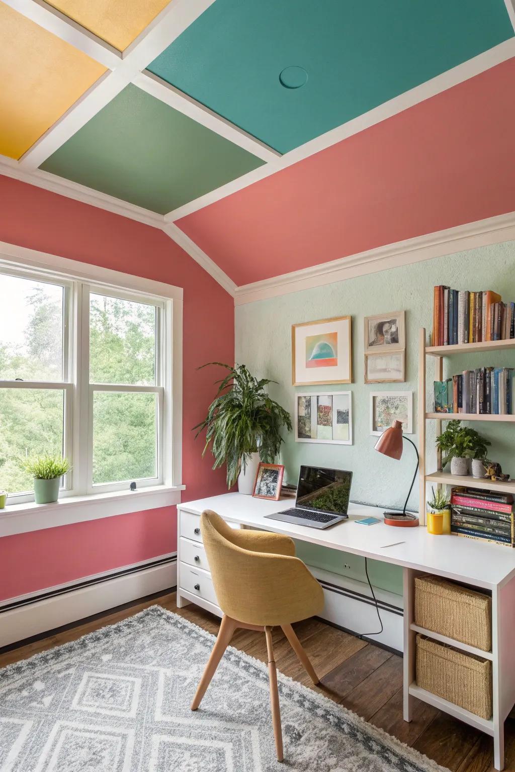 For a striking and unified workspace, use tone on tone.