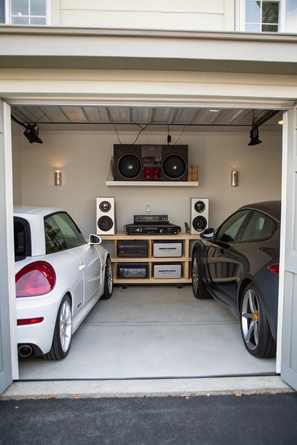 With music you can create the perfect garage experience.