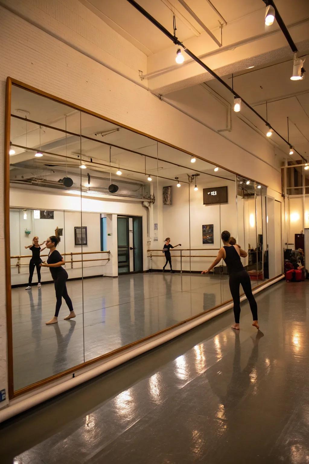 Dance in a studio space.