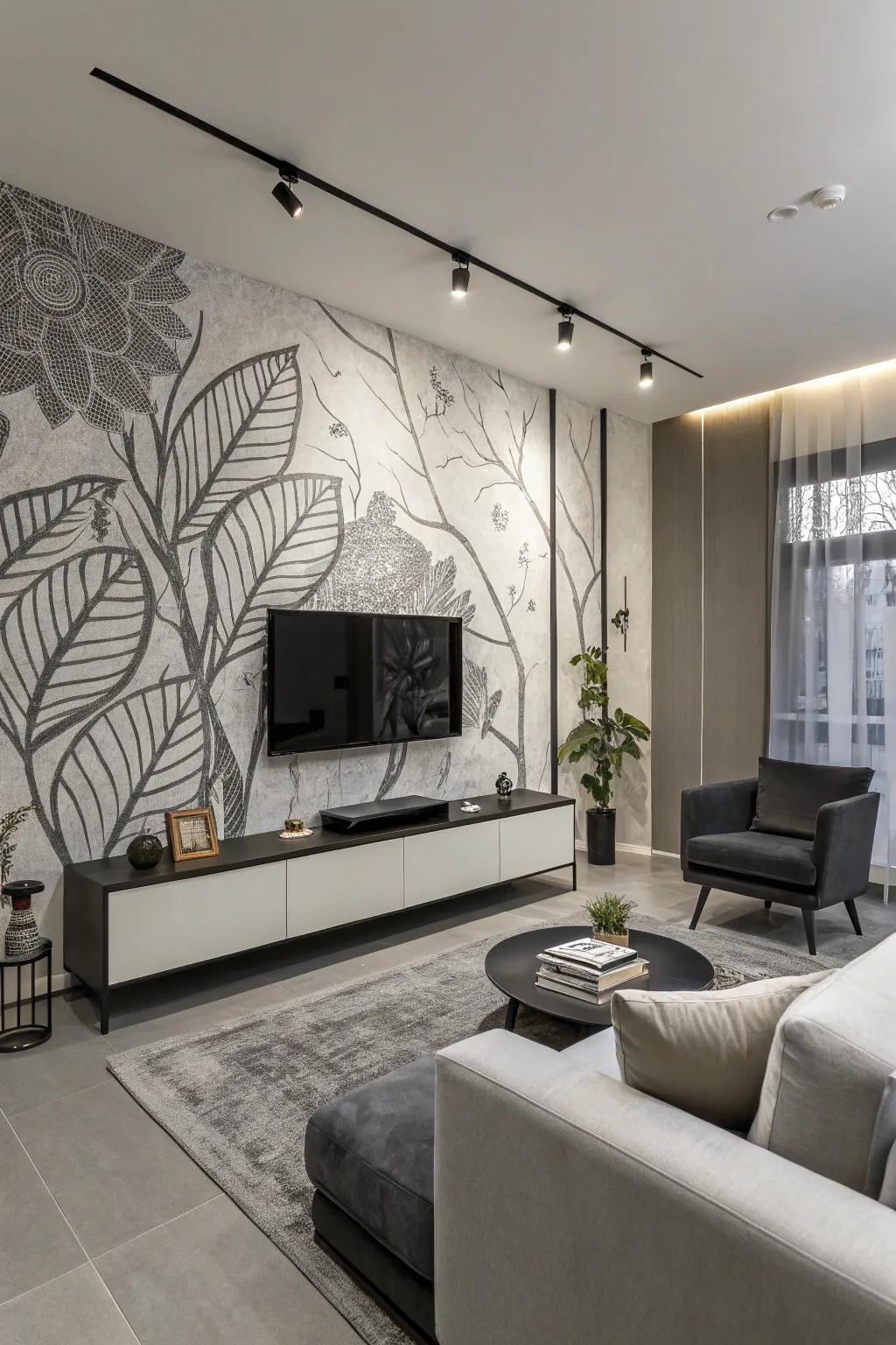 Monochrome patterns deliver a chic and timeless elegance.