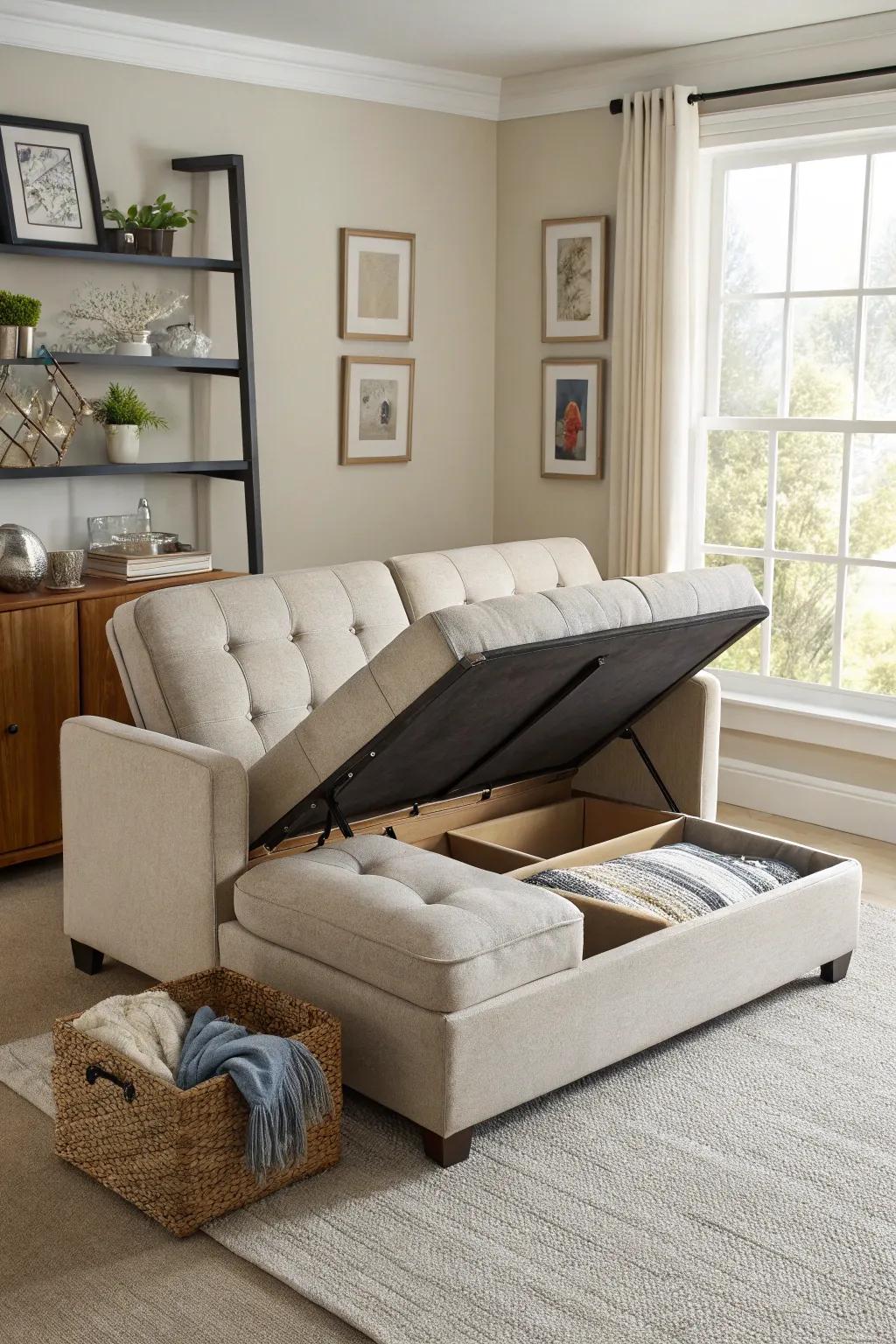 Multifunctional fixtures maximize spatial efficiency.