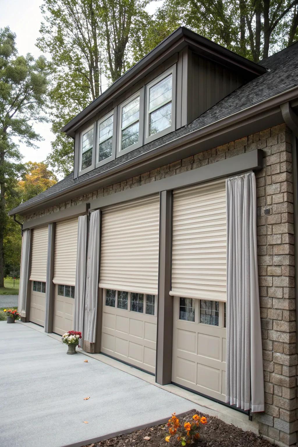 A garage affording seclusion and safeguard with thoughtful blueprint.