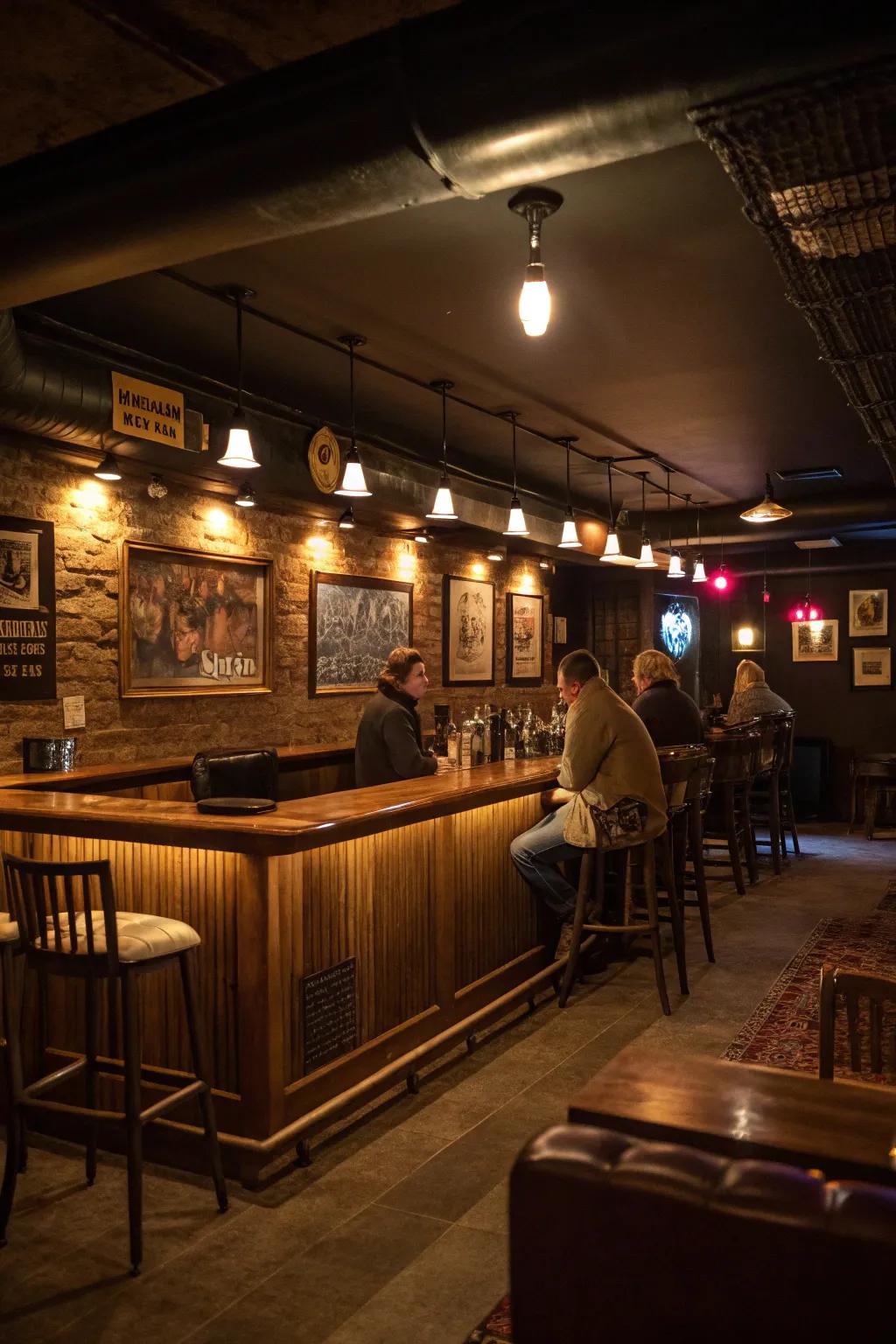 Cove illumination creates a soft, ambient effect.