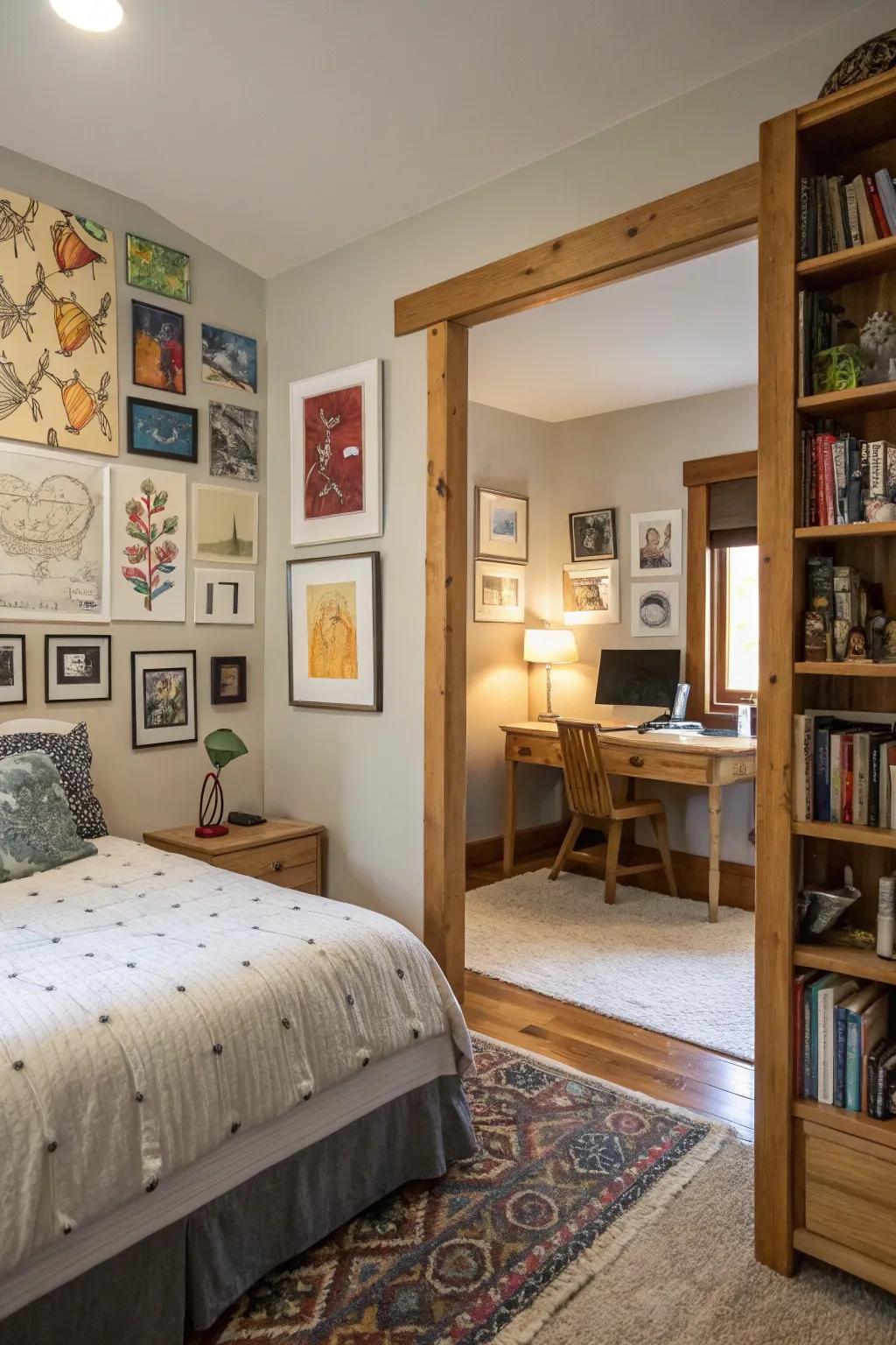 Handmade art infuses your space with personal charm.