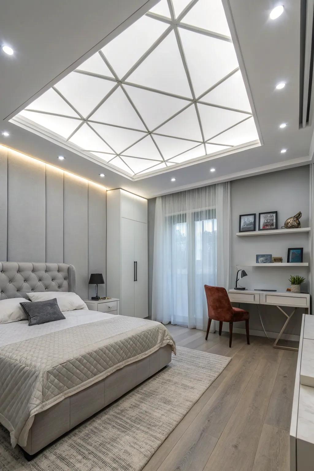 LED panels provide a modern and energy-saver lighting solution.