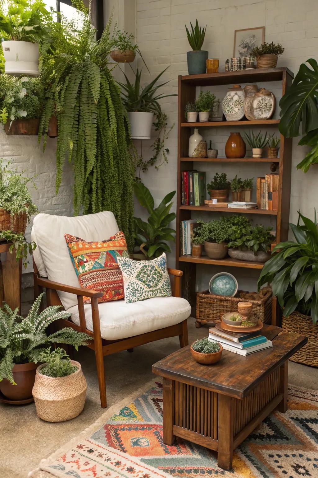 Classic discoveries impart charm and history to the plant area.