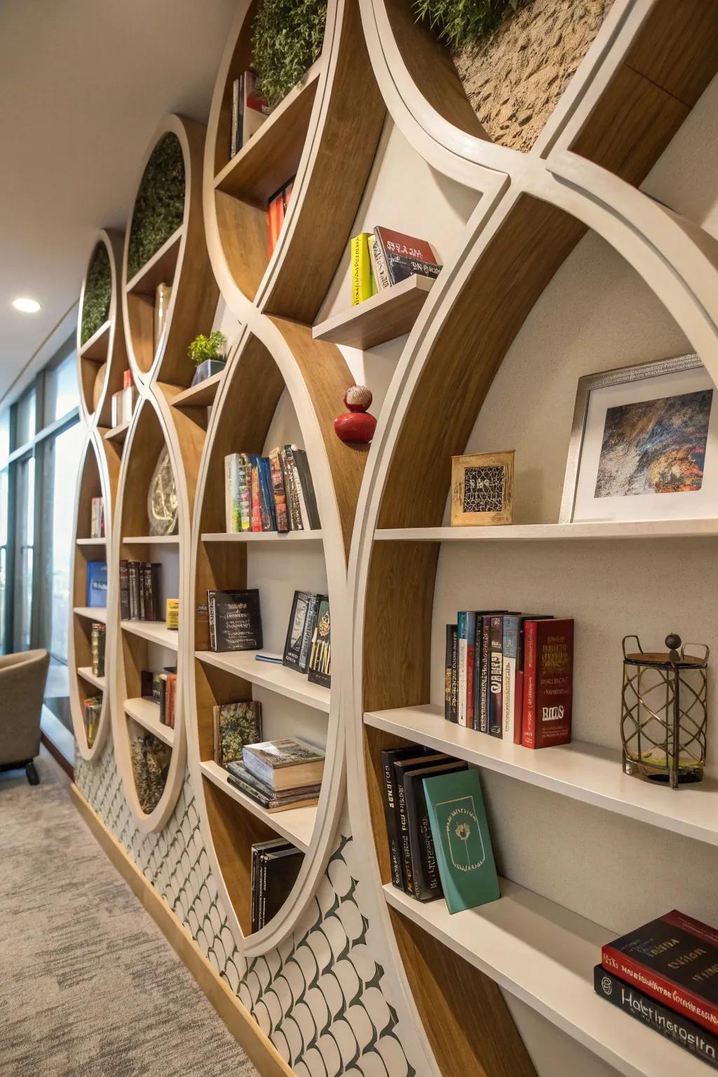 Distinctive shapes contribute architectural flair.