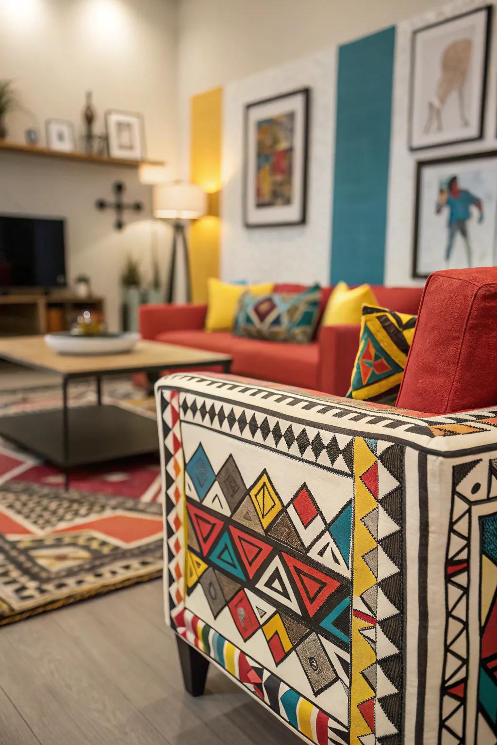 Visual borders transform walls into works of art.