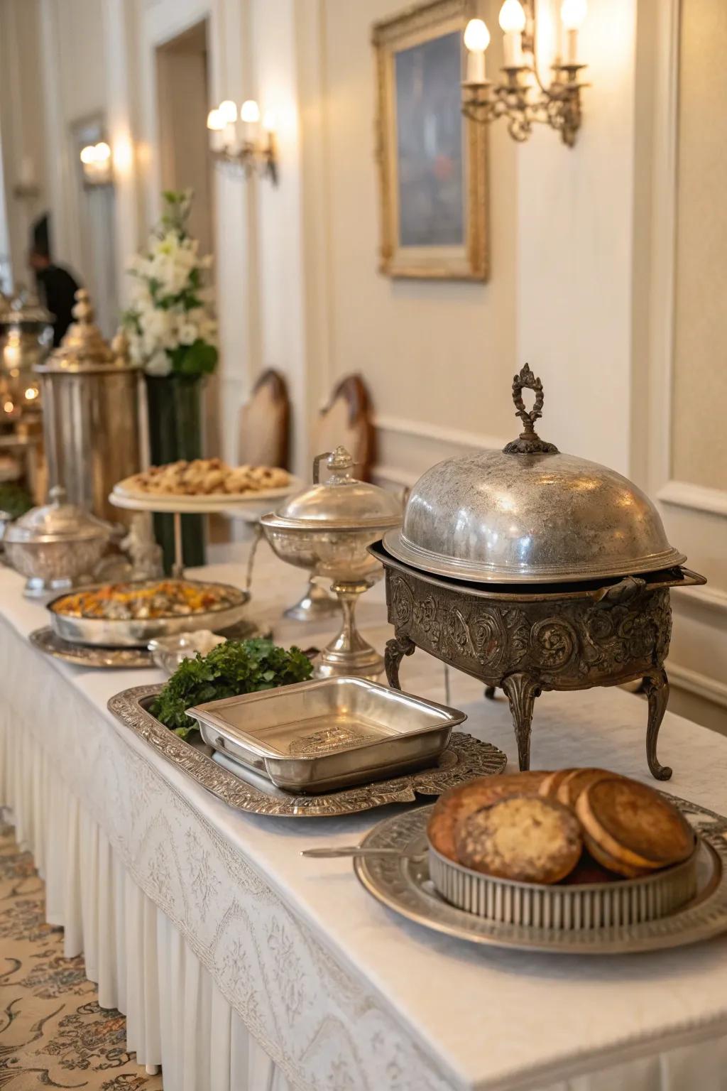 Classic touches add history and charm to your buffet.
