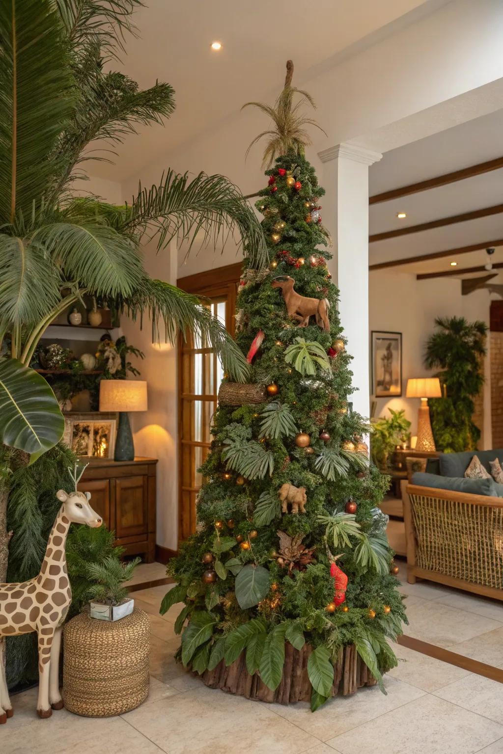 A wildland-themed tree that brings the adventure of the wild indoors.