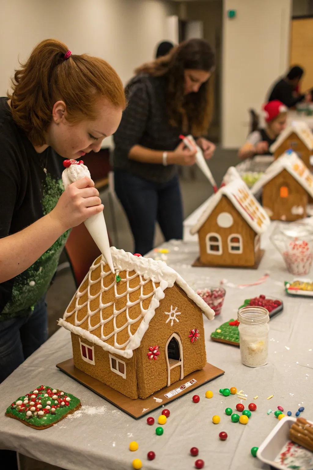 Spice loaf dwelling construction contest exemplifying ingenuity and holiday essence.
