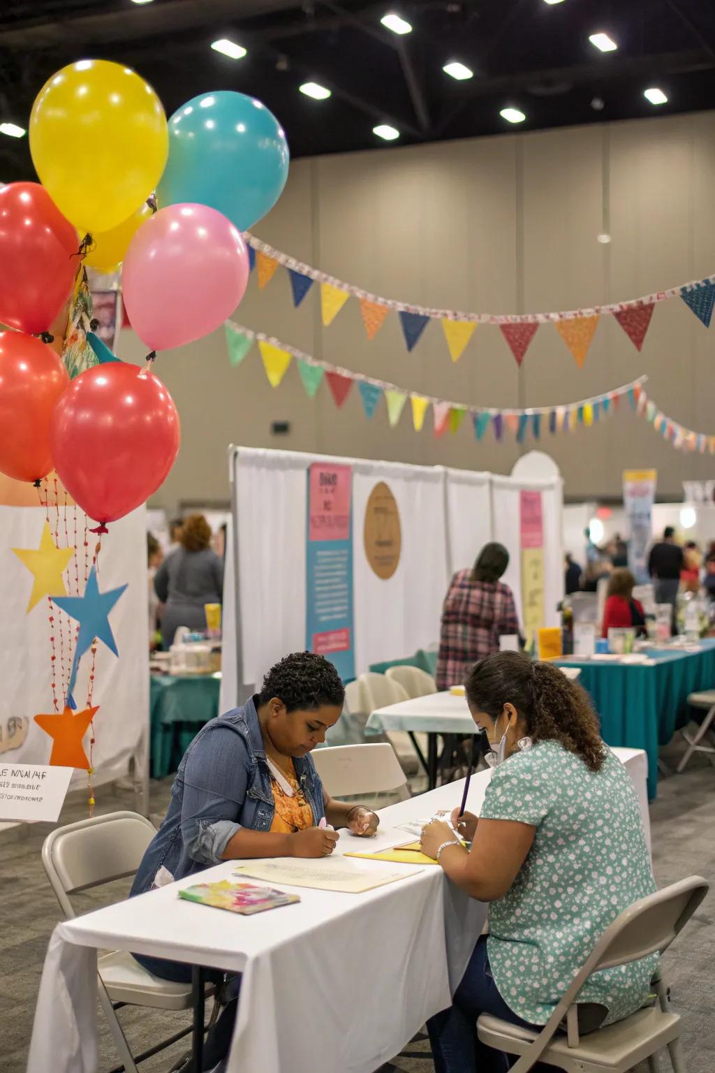 Mini seminars engage attendees and showcase wares.