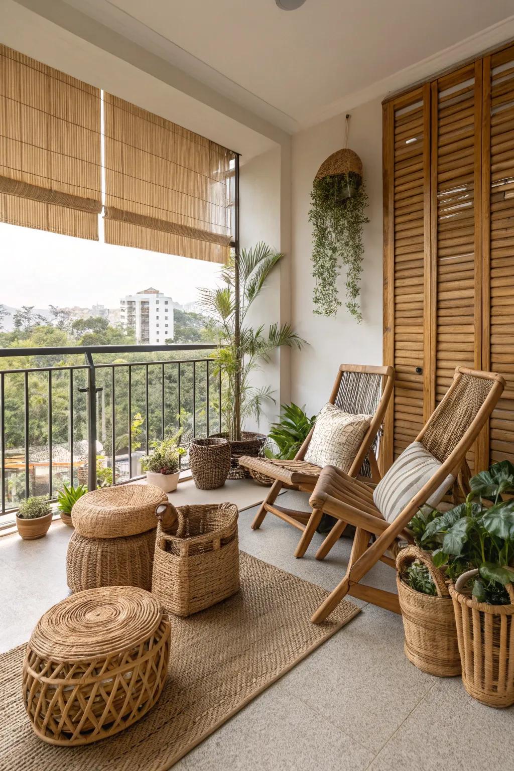 Environmentally responsible materials blend beauty with eco-friendliness.