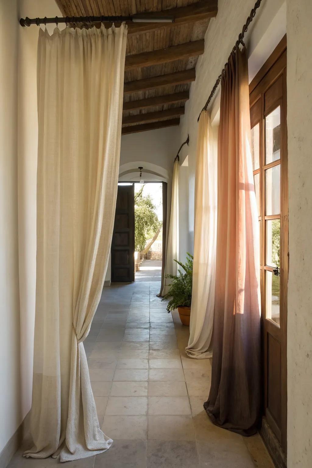 Gradients in coverings present a subtle and stylish color transition.