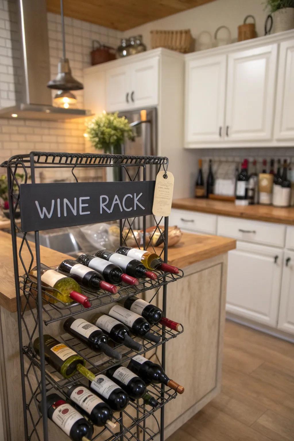 A sophisticated chalkboard fermented grape display designed for fermented grape connoisseurs.