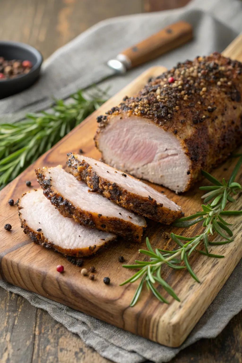 Peppered pork, a filling and flavorful dish for December.