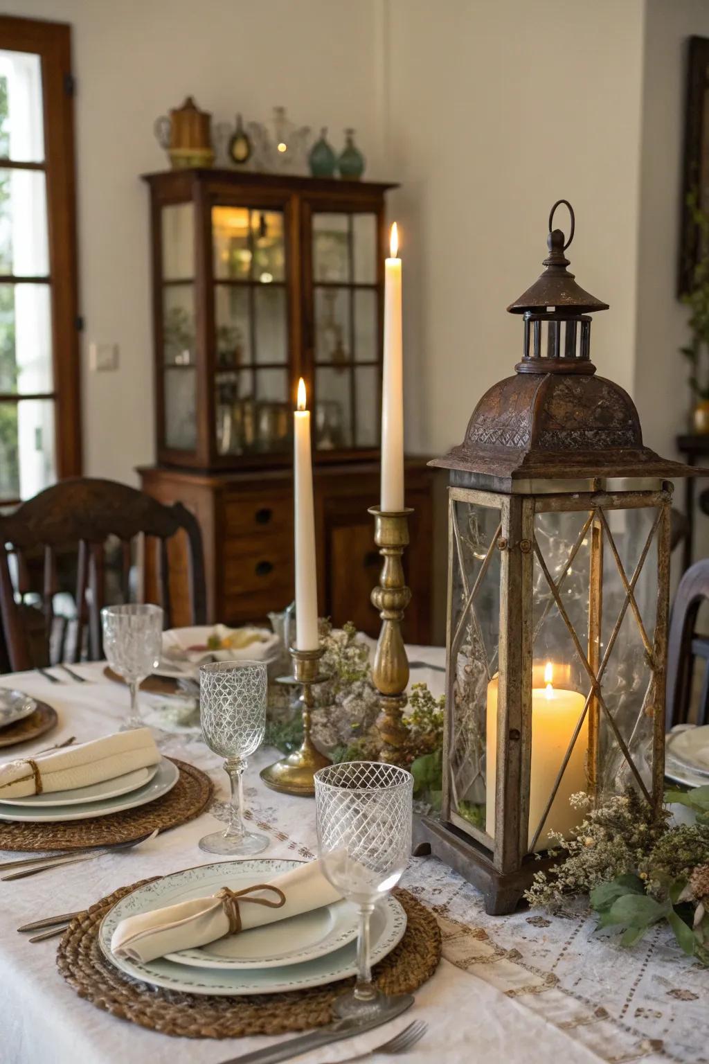 Vintage discoveries imbue your dining table with timeless elegance and character.