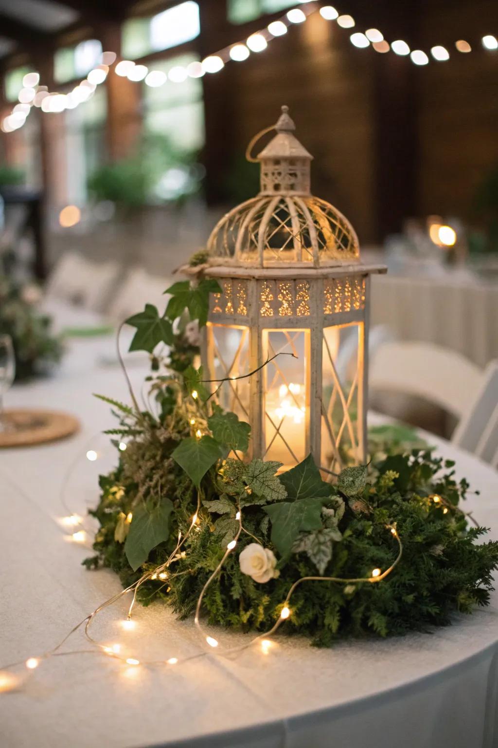 Create a dreamy atmosphere with fairy lights that twinkle.
