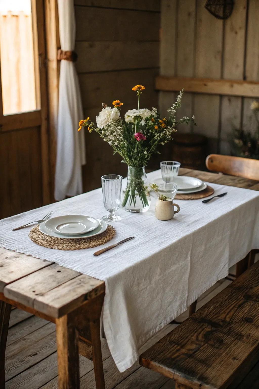 Simplicity creates an inviting atmosphere.