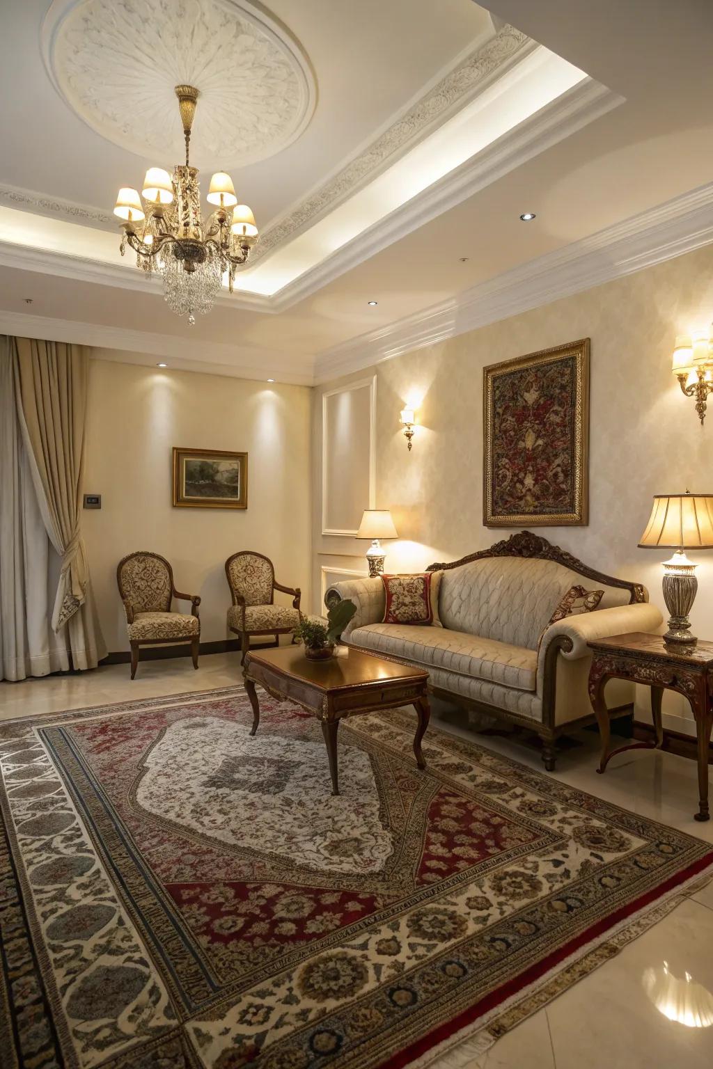 Eastern-inspired rugs are timeless pieces that add luxury and sophistication.