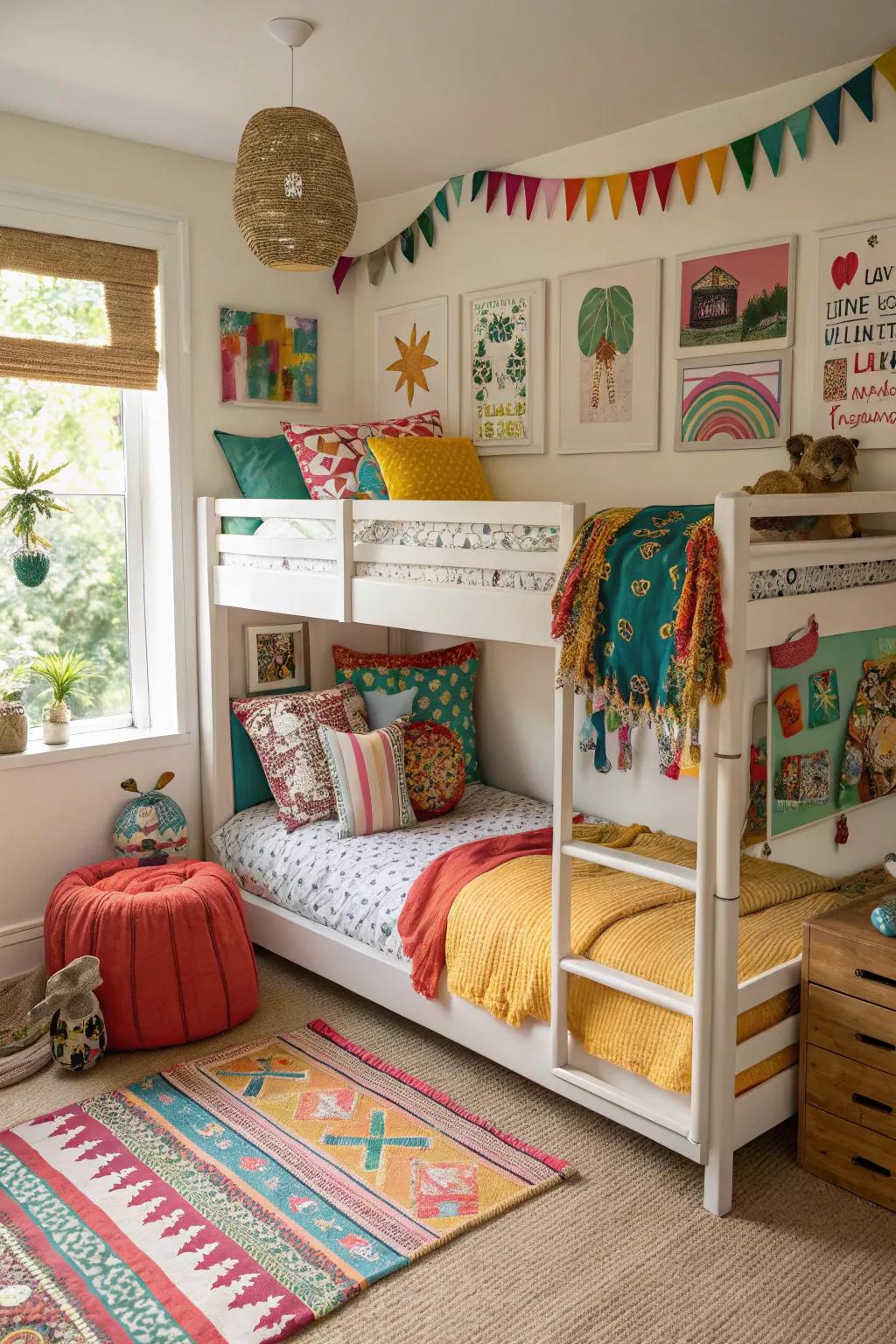 Diverse decor adds creativity and flair.